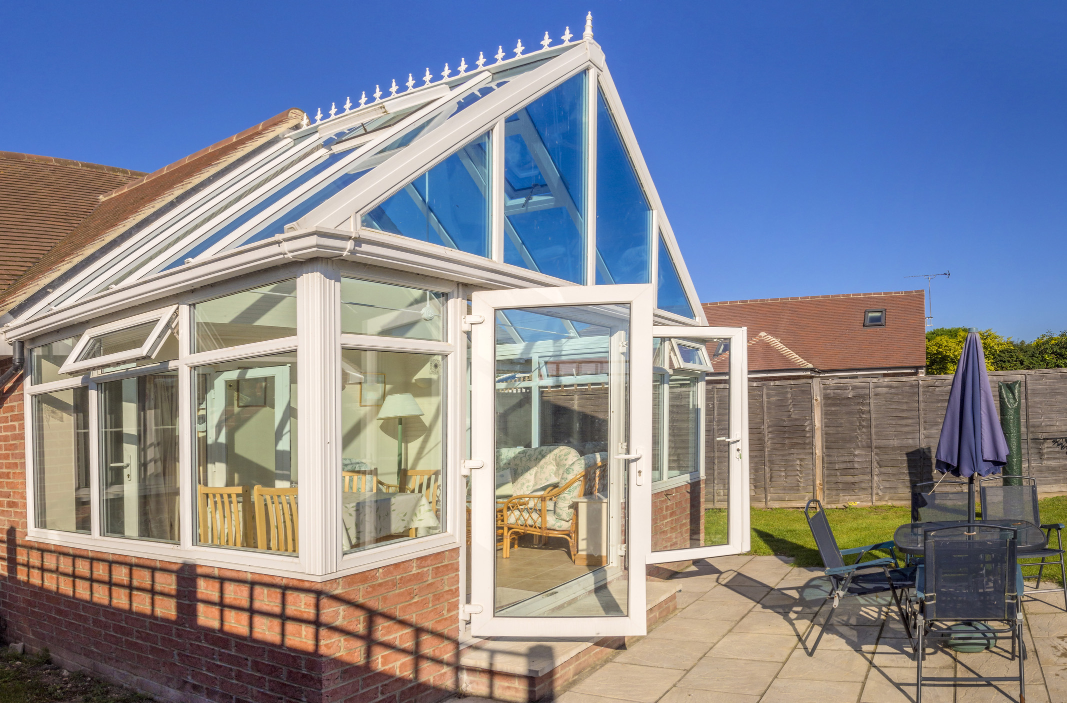 conservatory on sunny day